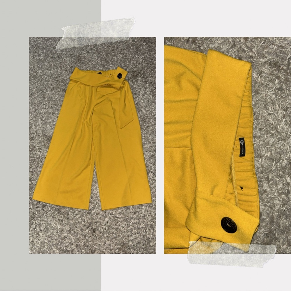 Versona Capri Pants, Size Small, Yellow